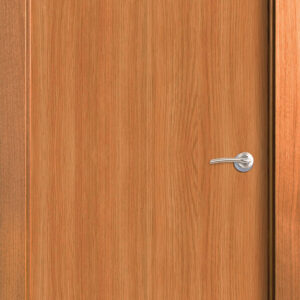 Puerta block de chapa natural barnizada Lisa