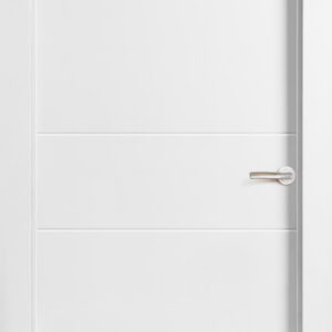 Puerta block lacada blanca 2 Ranuras Horizontales