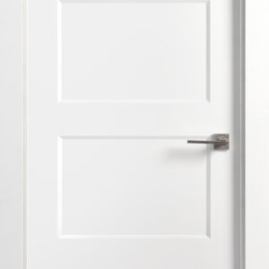 Puerta block lacada blanca Plafonada 4 cuadros