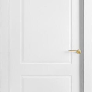 Puerta block lacada blanca Plafonada curva